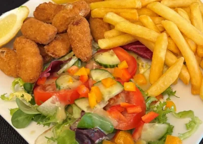 Scampi and chips at The Fox Inn